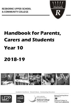 Handbook for Parents, Carers and Students Year 10 2018-19 - REDBORNE UPPER SCHOOL & COMMUNITY COLLEGE
