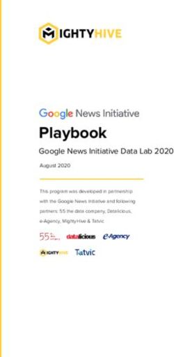 PLAYBOOK GOOGLE NEWS INITIATIVE DATA LAB 2020 - AUGUST 2020 - MIGHTYHIVE