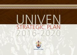UNIVEN 2016-2020 STRATEGIC PLAN - University of Venda