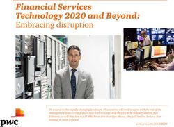 FINANCIAL SERVICES TECHNOLOGY 2020 AND BEYOND: EMBRACING DISRUPTION - PWC