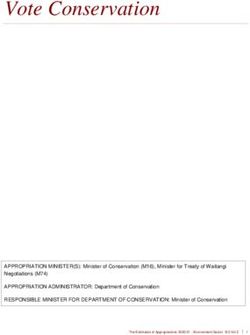 Vote Conservation - Budget 2020