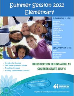 Summer Session 2021 Elementary - South Slope ...