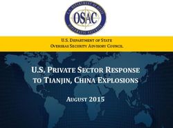 U.S. PRIVATE SECTOR RESPONSE TO TIANJIN, CHINA EXPLOSIONS - AUGUST 2015 - U.S. DEPARTMENT OF STATE