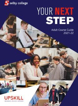 YOUR NEXT STEP Adult Course Guide 2021-22 - Selby College