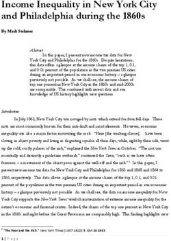 Income Inequality in New York City and Philadelphia during the 1860s
