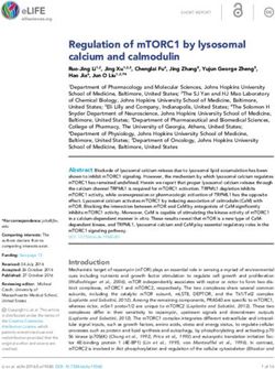 Regulation of mTORC1 by lysosomal calcium and calmodulin