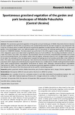 Spontaneous grassland vegetation of the garden and park landscapes of Middle Pobuzhzhia (Central Ukraine) - EDGG