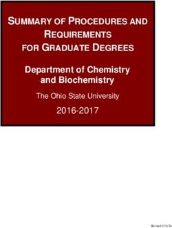 SUMMARY OF PROCEDURES AND REQUIREMENTS FOR GRADUATE DEGREES - Department of Chemistry and Biochemistry - OSU ...