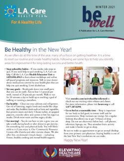 Be Healthy in the New Year! - LA Care Health Plan