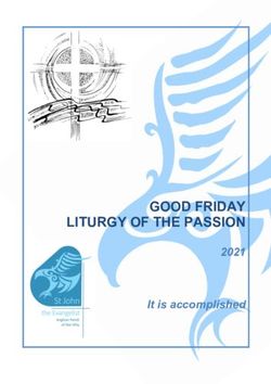 GOOD FRIDAY LITURGY OF THE PASSION - 2021 It is accomplished - St John's Dee Why