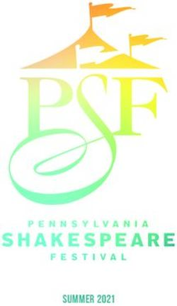 SUMMER 2020 SUMMER 2021 - Pennsylvania Shakespeare Festival