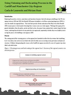 Using Visioning and Backcasting Process in the Cardiff and Manchester City-Regions Carla de Laurentis and Miriam Hunt