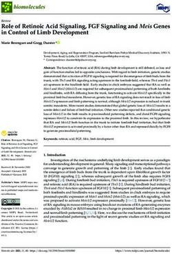 Role of Retinoic Acid Signaling, FGF Signaling and Meis Genes in Control of Limb Development