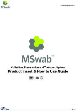 Product Insert & How to Use Guide - 2 Collection, Preservation and Transport System