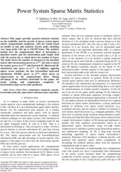 Power System Sparse Matrix Statistics - Texas A&M University