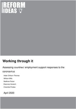 Working through it Assessing countries' employment support responses to the coronavirus - Reform