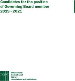 Candidates for the position of Governing Board member 2019 2021 - IFLA
