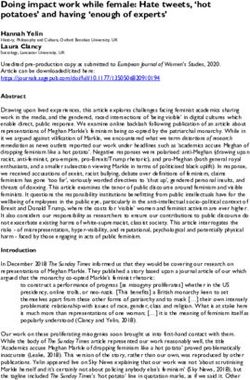 Doing impact work while female: Hate tweets, 'hot potatoes' and having 'enough of experts' - Oxford Brookes University