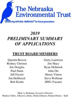 PRELIMINARY SUMMARY OF APPLICATIONS 2019 - The Nebraska ...