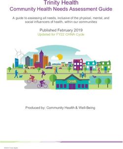 Trinity Health Community Health Needs Assessment Guide