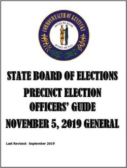 STATE BOARD OF ELECTIONS PRECINCT ELECTION OFFICERS' GUIDE NOVEMBER 5, 2019 GENERAL - Last Revised: September 2019 - Kentucky ...