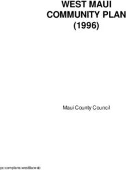 WEST MAUI COMMUNITY PLAN - (1996) Maui County Council