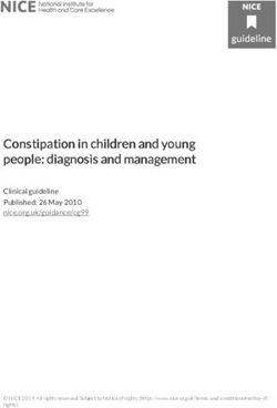 Constipation in children and youngoung people: diagnosis and management - NICE