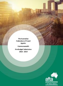 The Australian Federation of Travel Agents: Commonwealth Pre-Budget Submission 2018 2019 - Australian ...