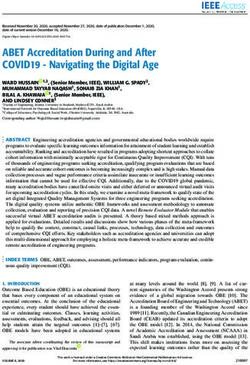 ABET Accreditation During and After COVID19 - Navigating the Digital Age - IN4OBE
