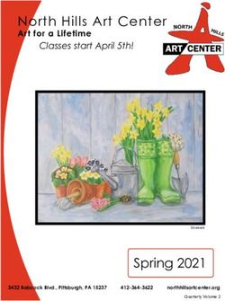 North Hills Art Center - Art for a Lifetime - Spring 2021