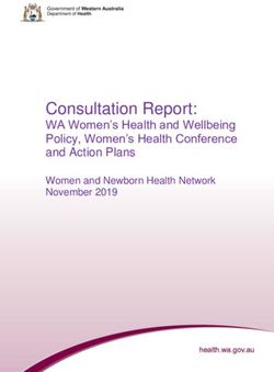 Consultation Report: WA Women's Health and Wellbeing Policy, Women's Health Conference and Action Plans - WA Health