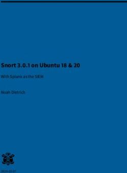 Snort 3.0.1 on Ubuntu 18 & 20 - With Splunk as the SIEM Noah Dietrich 2020-05-07 - Amazon AWS