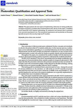 Photovoltaic Qualification and Approval Tests - MDPI