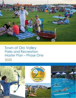 Town of Oro Valley Parks and Recreation Master Plan - Phase One 2020
