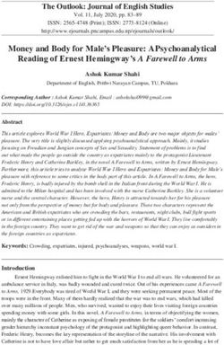 Money and Body for Male's Pleasure: A Psychoanalytical Reading of Ernest Hemingway's A Farewell to Arms - eJournals