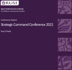 Strategic Command Conference 2021 - Conference Report Paul O'Neill Royal United Services Institute for Defence and Security Studies - Royal United ...