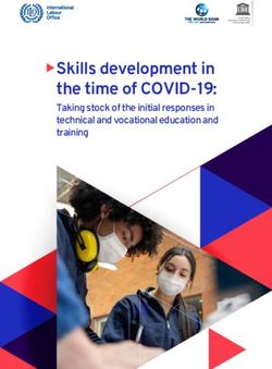 Skills development in the time of COVID-19: Taking stock of the initial responses in technical and vocational education and training - ILO