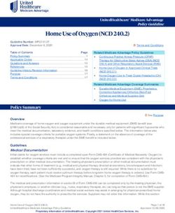 Home Use of Oxygen (NCD 240.2) - UHCprovider.com