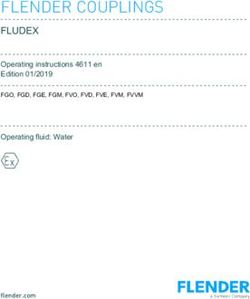 FLENDER COUPLINGS FLUDEX - Operating instructions 4611 en Edition 01/2019 Operating fluid: Water
