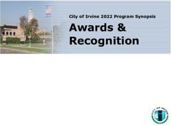 Awards & Recognition City of Irvine 2022 Program Synopsis