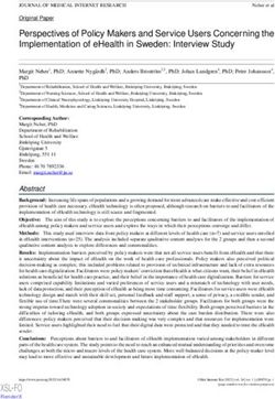 Perspectives of Policy Makers and Service Users Concerning the Implementation of eHealth in Sweden: Interview Study - XSL FO