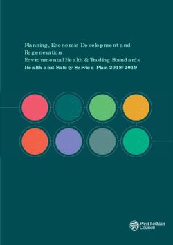 Planning, Economic Development and Regeneration Environmental Health & Trading Standards - Health and Safety Service Plan 2018/2019 - West Lothian ...