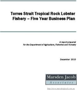 Torres Strait Tropical Rock Lobster Fishery - Five Year Business Plan
