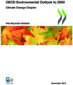OECD Environmental Outlook to 2050 - Climate Change Chapter PRE-RELEASE VERSION