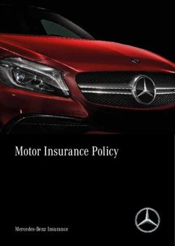 Motor Insurance Policy - Mercedes Benz Insurance