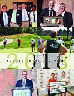 ANNUAL IMPACT - Francis Ouimet Scholarship Fund