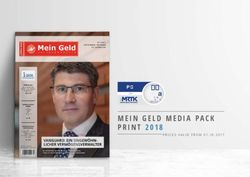 1.Platz MEIN GELD MEDIA PACK PRINT 2018 - Mein Geld