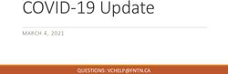 COVID-19 Update MARCH 4, 2021 - QUESTIONS: First Nations Telehealth