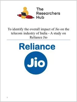 To identify the overall impact of Jio on the telecom industry of India - A study on Reliance Jio