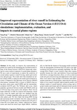 Improved representation of river runoff in Estimating the Circulation and Climate of the Ocean Version 4 (ECCOv4) simulations: implementation ...
